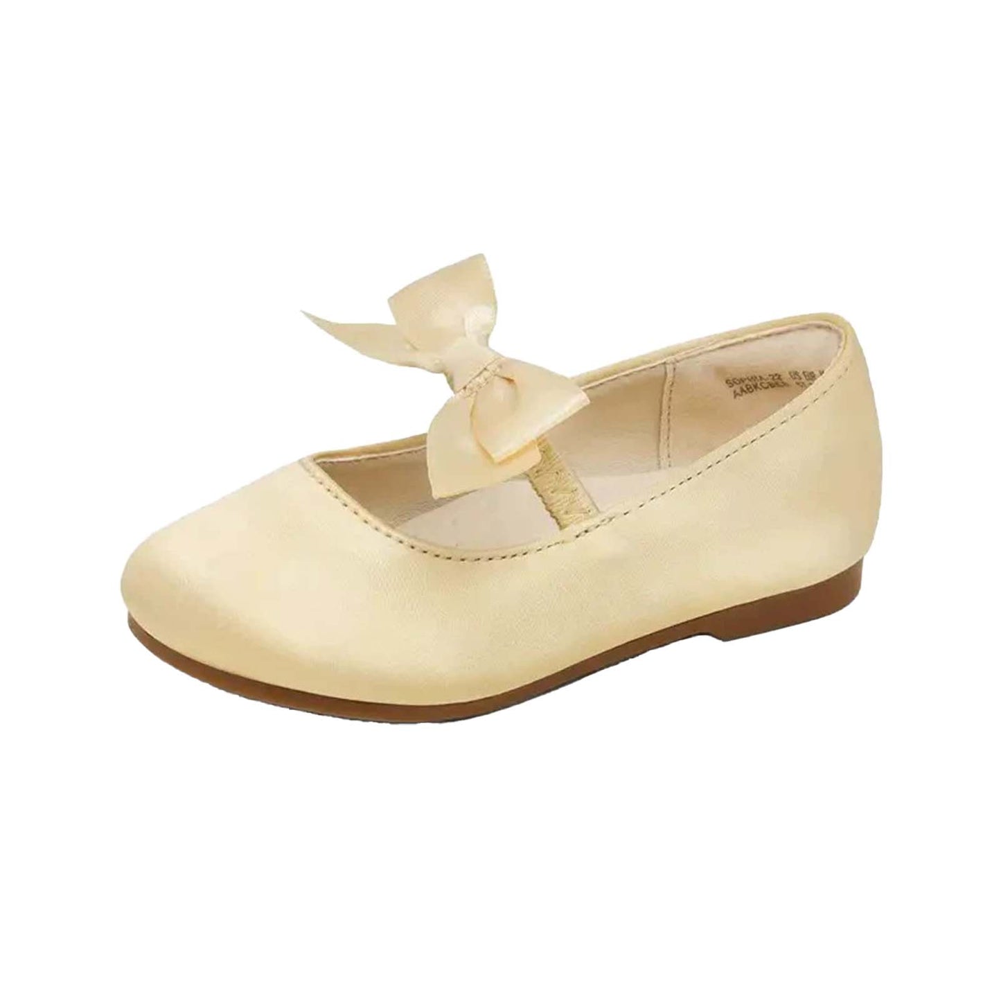 Girls Mary Jane Dress Shoes – Ivory White Leather with Bow Strap, Cute Princess Flats for Daily Wear, Parties, School, Weddings