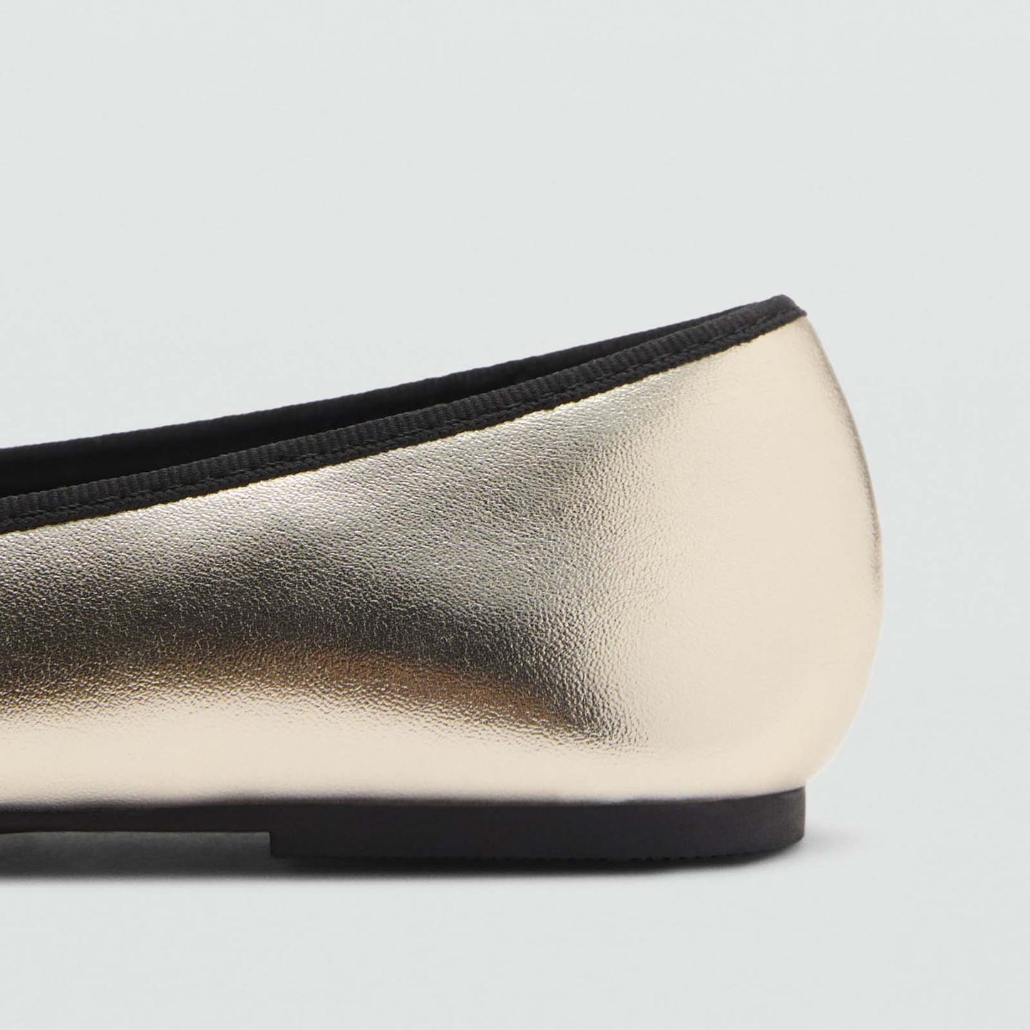 Girls Mary Jane Flats Dress Shoes – Gold Metallic with Black Bow, Party & Daily Wear Comfortable Slip-On Shoes for Little Kids