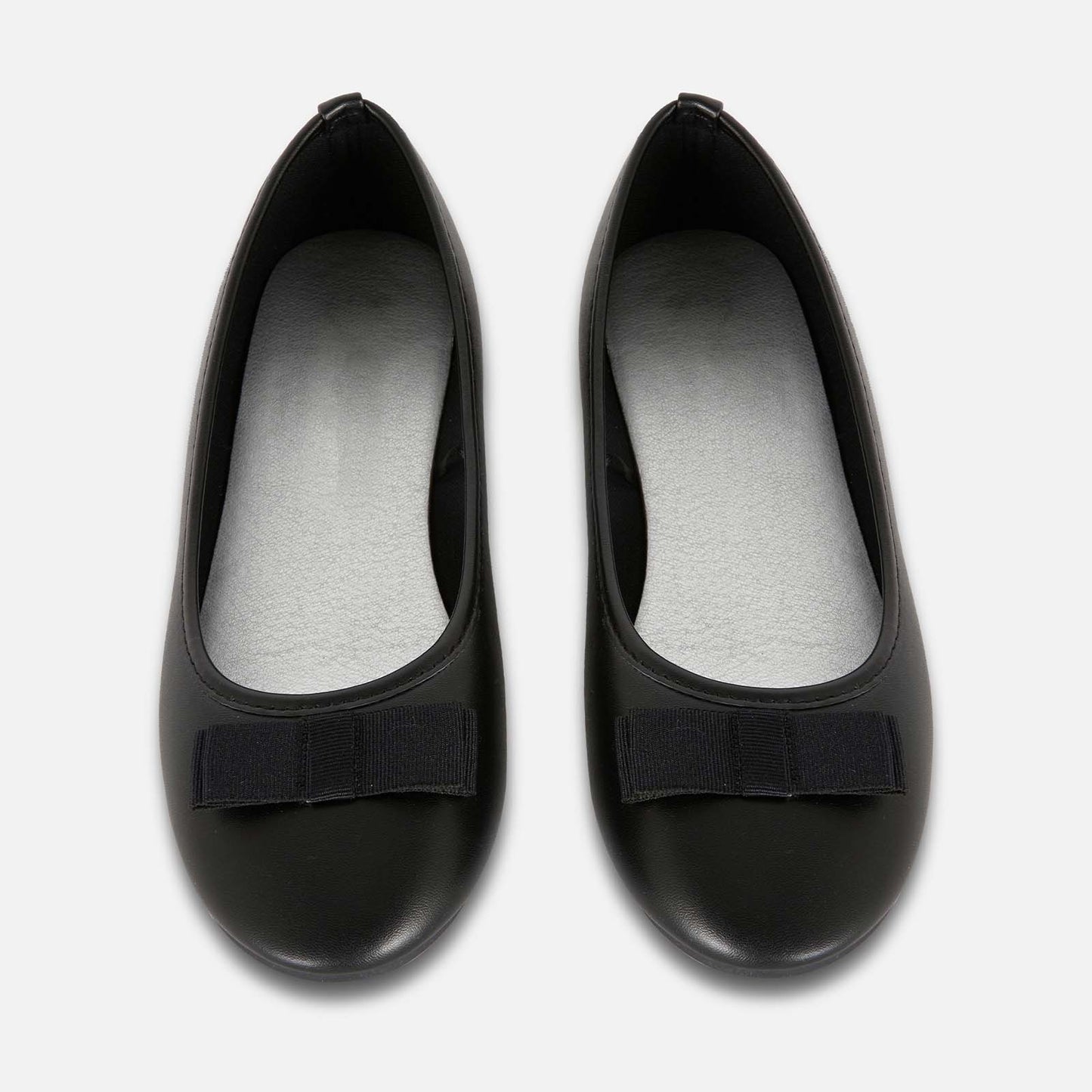 Girls Mary Jane Flats – Classic Black Leather Dress Shoes with Bow, Comfortable School & Party Shoes for Kids