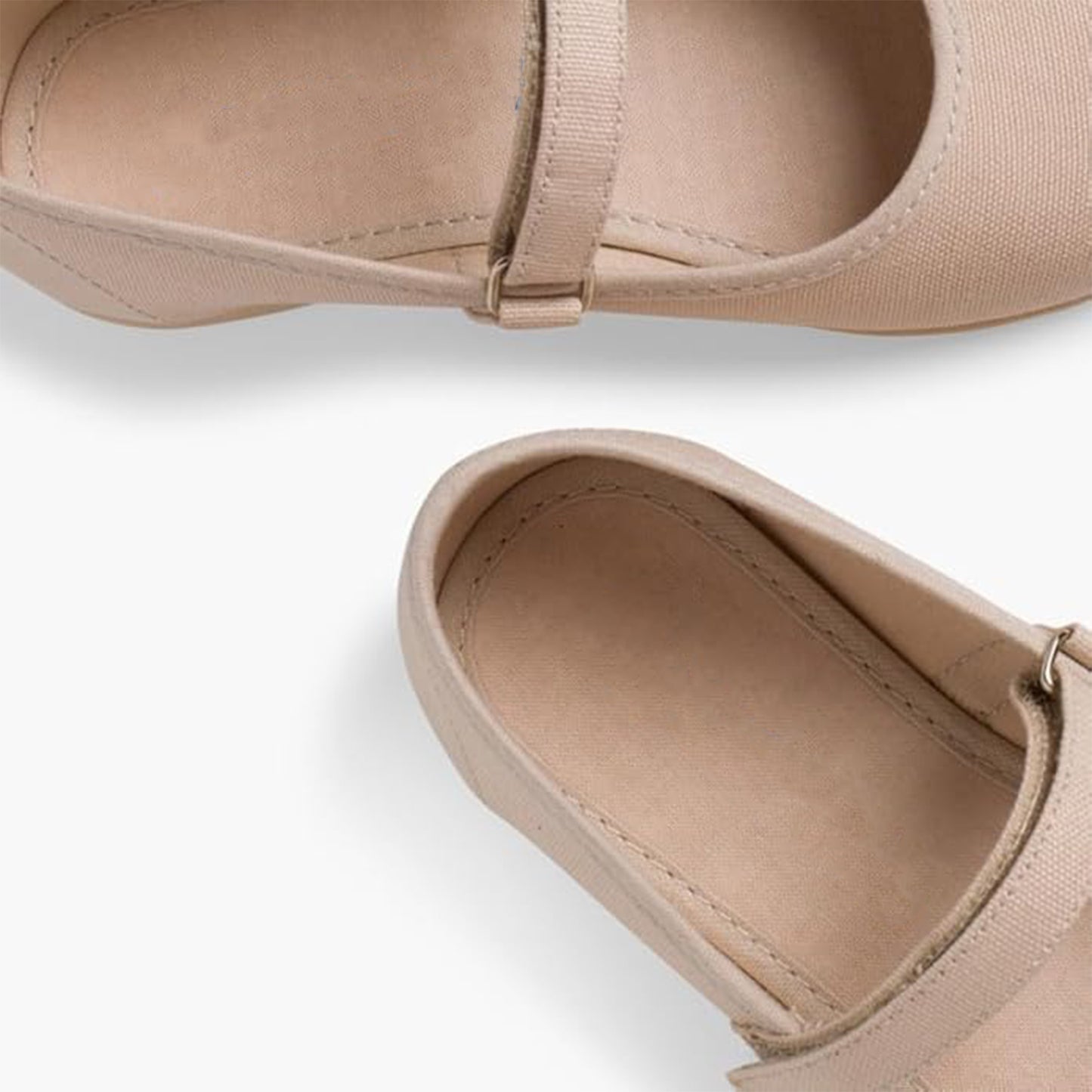 Girls Mary Jane Dress Shoes with Buckle Strap – Nude Pink Leather Toddler/Little Kids Flats for Daily Wear, School, Party, or Casual Outfits