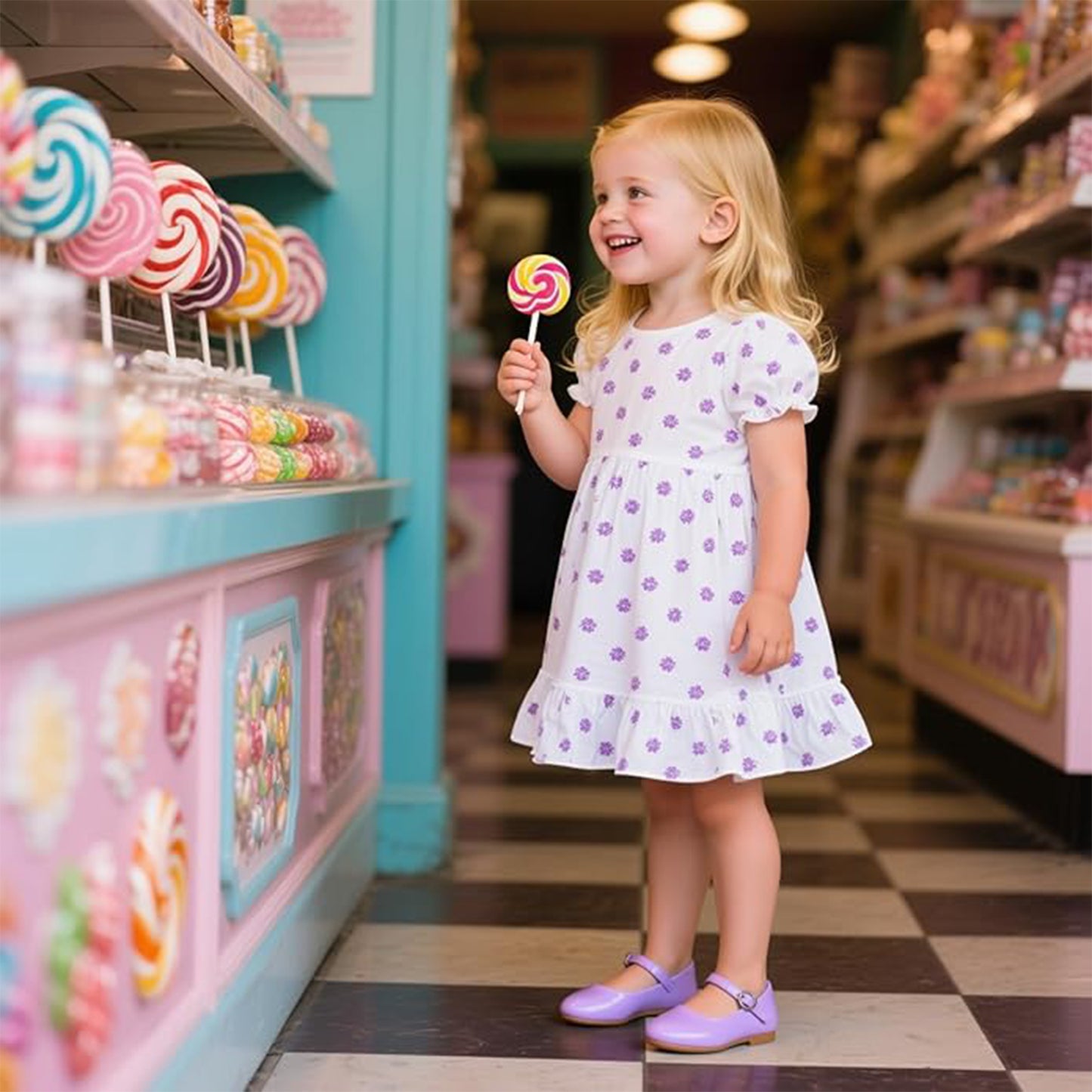 Girls Mary Jane Shoes – Light Purple Patent Leather with Silver Buckle, Cute Dress Shoes with Heart Stitch Insole for Daily Wear, Parties, and Princess Outfits