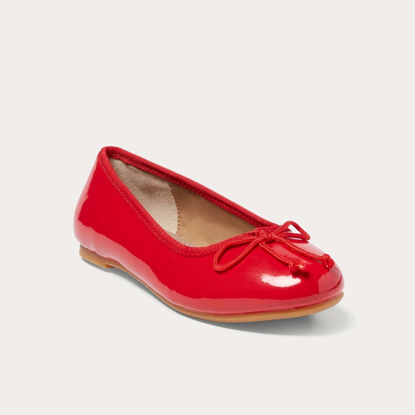 Girls Mary Jane Shoes – Red Patent Leather Dress Flats with Bow, Shiny Party Shoes for Girls, Cute School & Holiday Footwear